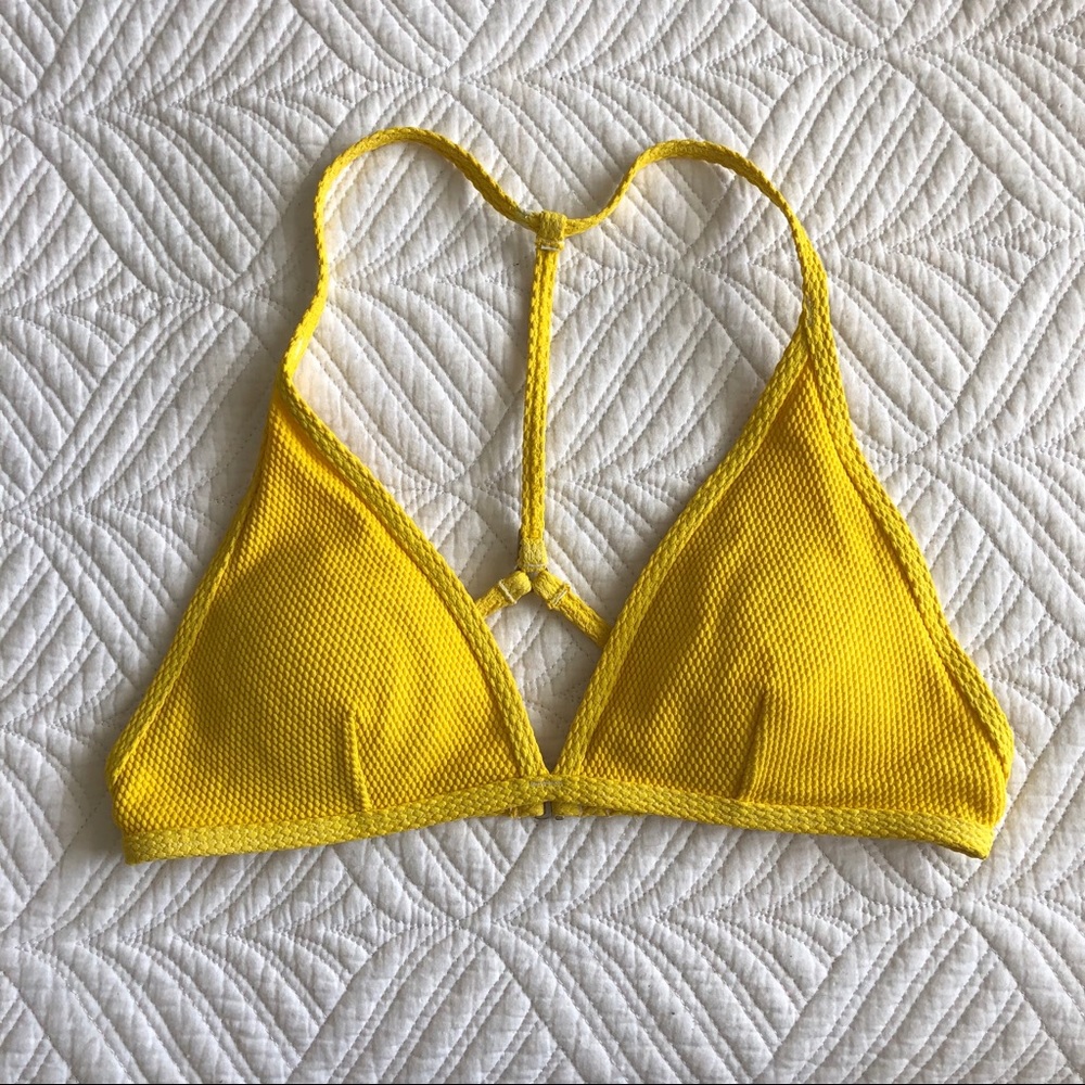 Abercrombie & Fitch yellow bikini top